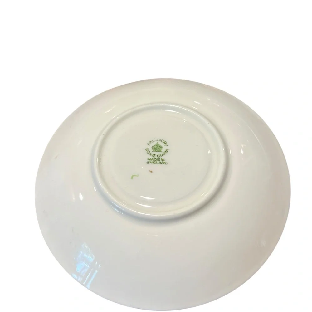 Vintage Salisbury Bone China Tea‎ Saucer Porcelain Cottagecore Grandmacore